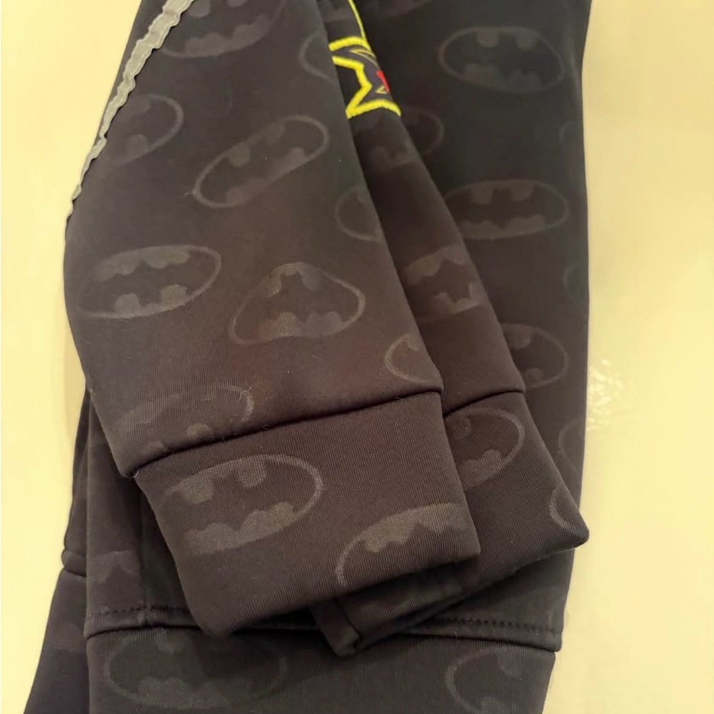 Kids Black Batman Jacket with reflectors 4T